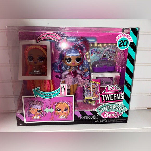 LOL SURPRISE TWEENS SURPRISE SWAP BAILEY BUNS-2-BRAIDS DOLL 20 Surprises NEW - Picture 4 of 8